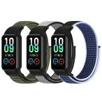[Onetmpre] нейлон частота. Amazfit Band 7 soft нейлон спорт ремешок регулировка возможный "дышит" для замены напульсник женский мужчина часы 