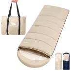 ショッピング寝袋 CAMDOOR【人工ダウン・30秒収納】寝袋 冬用 ダウン シュラフ 封筒型 ナイロン 320T防水耐裂 1.8kg 2.2kg キャンプ 寝袋 コン