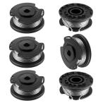 ボッシュ対応 草刈機 ナイロンコード 6個セット 草刈機用ナイロンコード付スプール F016800569 セミオートスプール ナイロンカッター 草刈り