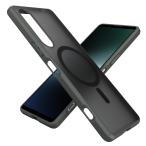 For Xperia1 V ケース MagSafeマグネット充電対応 SO-51D SOG10 半透明 マグネット搭載 耐衝撃 マット感 黄ばみなし