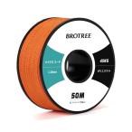 Brotree микро код 50mpala код 1.18mm маленький скидка трос шнур выдерживаемая нагрузка 45KG уличный аксессуары произведение для и т.п. - orange 