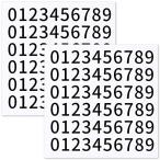 シール アルファベット 数字 ナバー ステッカー 番号シール 大きい 大文字 小文字 防水 大きめ 英語 ラベル (3.3cm数字)