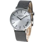 並行輸入品 コーチ 腕時計 レディース COACH PERRY SILVER WHITE GUNMETAL CALFSKIN 14503155