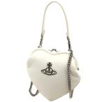 ヴィヴィアン ウエストウッド ハンドバッグ 肩掛け がま口 ハート ホワイト Vivienne Westwood BELLE HEART FRAME PURSE WHITE 4304006N-S000D-A401