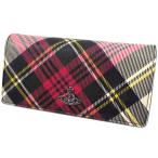 並行輸入品 [訳ありアウトレット] ヴィヴィアン ウエストウッド 長財布 レディース チェック柄 マルチカラー Vivienne Westwood 51060025-S0012-O101