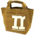 ショッピングマリメッコ 並行輸入品 マリメッコ バッグ トートバッグ ハンドバッグ ロゴ コットン ブラウン marimekko 092827 140