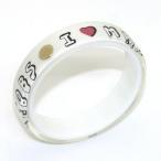 MARC BY MARC JACOBS マークバイマークジェイコブス Marc Love Bangle グラフィック ロゴ プリント バングル M0002723-100 80076 White