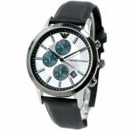 並行輸入品 エンポリオアルマーニ 腕時計 メンズ クロノグラフ 日付カレンダー 蓄光 夜光 レザー EMPORIO ARMANI 43MM AR11473