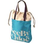 並行輸入品 シーバイクロエ トートバッグ バッグ レディース SEE BY CHLOE FULL SATIN/SMALL TEXTILE TOTE CEYLAN GREEN CHS22SSB59 B29 3J9 CHS22SSB59-B29-3J9