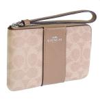 並行輸入品 コーチ ポーチ コインケース カードケース ミニ財布 レディース シグネチャー アウトレット サンド トープ ベージュ COACH CW854SVPWH
