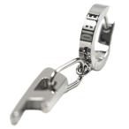  параллель импортные товары дизель серьги одна сторона уголок для мужской женский унисекс аксессуары серебряный DIESEL DX1336040