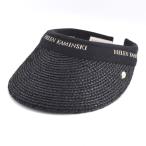 ショッピングヘレンカミンスキー ヘレンカミンスキー サンバイザー HELEN KAMINSKI Marina Charcoal/Black Logo マリーナ UPF50+ ラフィア製ハット レディス帽子