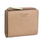 ショッピングケイトスペード 並行輸入品 ケイトスペード ニューヨーク 二つ折り財布 L字ファスナー レディース kate spade new york ベージュ アウトレット pwru7250-102