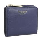 ショッピングケイトスペード 並行輸入品 ケイトスペード ニューヨーク 二つ折り財布 L字ファスナー レディース kate spade new york ネイビー アウトレット pwru7250-429