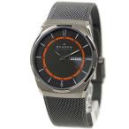 並行輸入品 スカーゲン 腕時計 メンズ 日付 曜日 カレンダー ブラック グレー シルバー SKAGEN Aktiv Mesh Titanium SKW6007