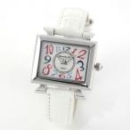 Yahoo! Yahoo!ショッピング(ヤフー ショッピング)アレサンドラオーラ Alessandra Olla 腕時計 レディース スクエアフェイス カラフルインデックス AO-2550-1 WH ホワイト