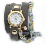ラメール コレクションズ 腕時計 レディース LA MER COLLECTIONS ３ラップブレスレット＆コットン＆チェーン LMCW9000