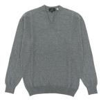 並行輸入品 ダンヒル ニット セーター Vネック メンズ S/M/L/XLサイズ エンジニアード フィット メリノウール70% カシミヤ30% グレー dunhill X39010E