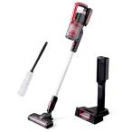 アイリスオーヤマ 掃除機 コードレス ハンディ サイクロン スティッククリーナー 静電モップ・スタンド付き 強力吸引 軽量 LEDライト付パワー