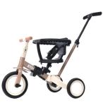 BTM 子供用三輪車 4in1 ベビーカー バイク 三輪車のりもの ランニング 超軽量 押し棒付き ハンドル調整可能 自転車 おもちゃ 乗用玩具