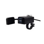 SHEAWA мотоцикл USB источник питания USB зарядное устройство QC3.0 USB2 порт источник питания ON/OFF переключатель Quick Charge 3.0 водонепроницаемый бегемот 