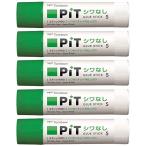 トンボ鉛筆 スティックのり シワなしPiT (薄い紙でも貼りやすい) Sサイズ (10g) 5本 HCA-518