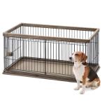  Iris o-yama собака Circle woody Circle low модель Brown для средних собак ширина 120× глубина 66.5× высота 55.5cm PWSR-1260L