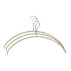 MAWA すべり落ちないマワハンガー 人体ハンガー 3本組 ゴールド 110558