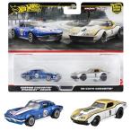 ホットウィール(Hot Wheels) プレミアム 2パック '69 COPO コルベット/カスタム コルベット スティングレー クーペ 乗り物