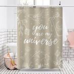 シャワーカーテン バスカーテン お風呂で使える 水をはじく ロング ワイド 撥水