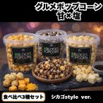 食べ比べポップコーン3種セット　甘×塩【送料無料】おつまみ スイーツ 手土産 プレゼント  挨拶  プチギフト　お菓子　スナック　お返し　おやつ　お酒のお供