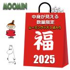 ショッピングムーミン ムーミン グッズ 2024 福袋 中身が見える 3点入り 2800円 レディース スエード調 メイクポーチ キーポーチ ミニ 財布 リトルミイ スナフキン