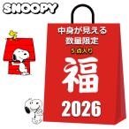 スヌーピー グッズ 2026 福袋 レディース 中身が見える 5点入り 3800円 マグカップ グラス ランチボックスセット エコバッグ ソックス 雑貨 SNOOPY