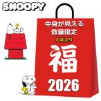 スヌーピー グッズ 2026 福袋 レディース キッズ 中身が見える 4点入り 999円 ソックス 靴下 巾着袋 SNOOPY クリスマス プレゼント 雑貨 2025
