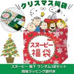 スヌーピー 福袋 2025 2026 グッズ 靴下 ソックス レディース キッズ ランダム 3足セット 簡易ラッピング袋付 スニーカーソックス まとめ売り SNOOPY プレゼント