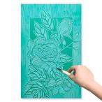  гравюра на дереве для li клей um блок, soft lino cut блок печать сопутствующие товары, зеленый Raver скульптура блок, штамп изготовление,29.5 cm × 21.1 cm, толщина 1