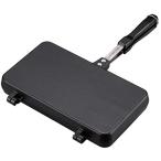 キャプテンスタッグ(CAPTAIN STAG) ホットサンドメーカー キャストアルミ ダブル ホットサンドトースター ウェーブ ふっ素樹...