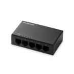 エレコム スイッチングハブ ギガビット 5ポート 金属筐体 AC電源 静音ファンレス ブラック EHC-LG05M-B