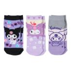  Sanrio (SANRIO) Kids короткие носки 3 пар комплект черный mi16-18cm 689670