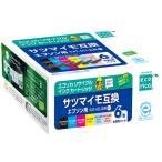 ショッピングプリンター 【メーカー直送】エコリカ EPSON　サツマイモ対応　SAT-6CL 対応 リサイクルインクカートリッジ  6色セット　ECI-ESAT-6P