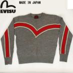 EVISU JEANS USED MADE IN JAPAN WOOL SWEATER エヴィス ジーンズ オーガニック ウール セーター 長袖 ニット 編みトップス ユーズド DEAD STOCK