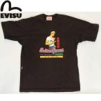 ショッピングEVISU EVISU JEANS USED TEE SHIRTS BLACK 品質保証マーク エヴィス ジーンズ ORIGINAL MARK レギュラー フィット ブラック Tシャツ 日本ブランド