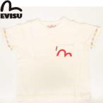 EVISU JEANS USED TEE JUNIOR SIZE POCKET TRADE KAMOME MARK WHITE エヴィス ジーンズ ORIGINAL MARK レギュラー フィット ユーズド Tシャツ 日本ブランド