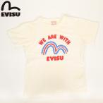 EVISU JEANS USED 半袖 Tシャツ エヴィス ジーンズ トップス ホワイト ユーズド カモメマーク 戎 日本ブランド カットソー 半袖シャツ プリント