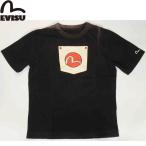 ショッピングEVISU EVISU JEANS USED ポケット カモメマークTシャツ ブラック Tシャツ 半袖Tシャツ エヴィスTシャツ メンズTシャツ