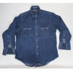 Lee リー E508-0428 長袖 デニム ウエスタンシャツ デニムシャツ スナップボタン メンズ トップス シャツ 秋冬 ウエスタン