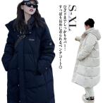 ベンチコート レディース 中綿コート ベンチコート 軽量 ロングコート 冬 防風 防寒 冬服 アウター フェイクダウンコート 厚手 フード付き 撥水加