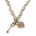 美品 Christian Dior クリスチャンディオール ネックレス メタル ゴールド ハート 鍵モチーフ【本物保証】