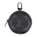 超美品 LOUIS VUITTON ルイ ヴィトン ポルト クレ ラウンド モノグラム エクリプス M62796 ポーチ モノグラム エクリ【本物保証】