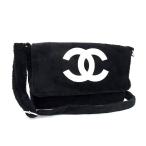 ショッピングファッションセール対象商品 シャネル ショルダーバッグ PRECISION ココマーク パイル - ノベルティ ブラック ホワイト【本物保証】